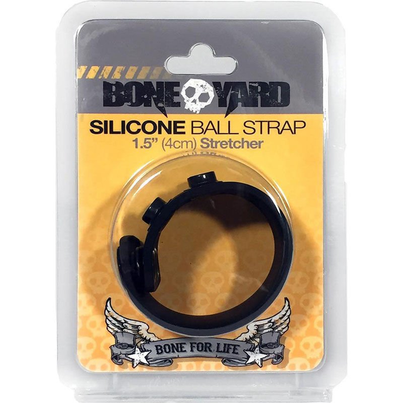 Boneyard - silicone ball stretchers - cock ring -  box front view | Flirtybay.com.au